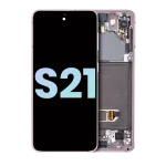 Samsung Galaxy S21 5G İle Uyumlu İçin Çerçeveli ekran (Service Pack) (Phantom Violet)  Orijinal Ekranı Uyumlu - Görsel 2