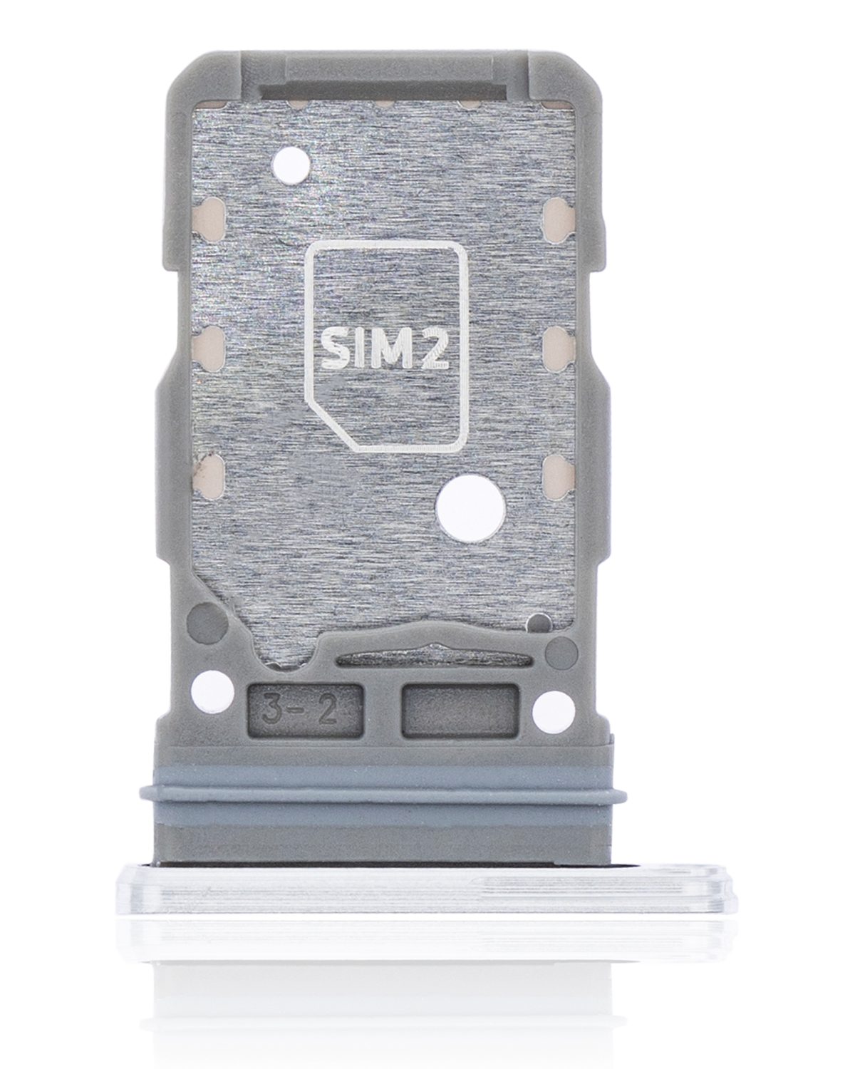 Samsung Galaxy S21 5G İle Uyumlu İle Uyumlu Çift Sim Kart Tepsisi (Phantom White) - Görsel 3