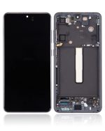 Samsung Galaxy S21 FE İle Uyumlu 5G - (Servis Paketi) (Grafit) Çerçeveli ekran Orijinal Ekranı - Görsel 2