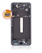 Samsung Galaxy S21 FE İle Uyumlu 5G - (Servis Paketi) (Grafit) Çerçeveli ekran Orijinal Ekranı - Görsel 4