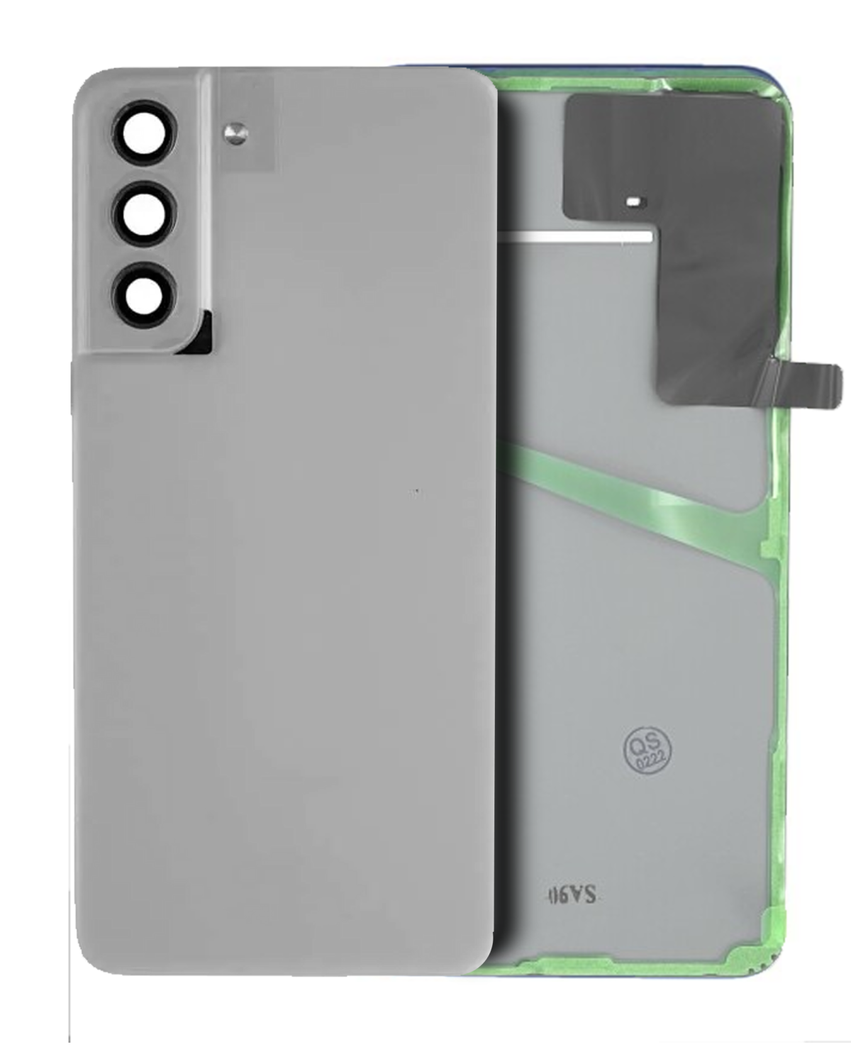 Samsung Galaxy S21 FE İle Uyumlu Arka Kapak Camı Kamera Lensiyle Uyumlu (Servis Paketi) (Grafit)