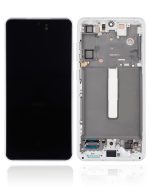 Samsung Galaxy S21 FE İle Uyumlu Çerçeveli Ekran Dokunmatik Orijinal Ekranı(Beyaz) - Görsel 2