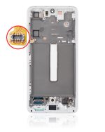 Samsung Galaxy S21 FE İle Uyumlu Çerçeveli Ekran Dokunmatik Orijinal Ekranı(Beyaz) - Görsel 5