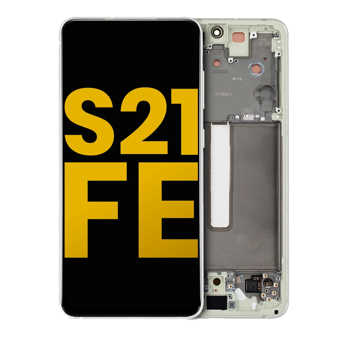Samsung Galaxy S21 FE İle Uyumlu Çerçeveli Ekran Dokunmatik Orijinal(Zeytin Yeşili) - Görsel 3