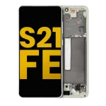 Samsung Galaxy S21 FE İle Uyumlu Çerçeveli Ekran Dokunmatik Orijinal(Zeytin Yeşili) - Görsel 3
