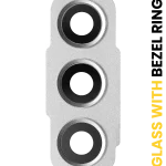 Samsung Galaxy S21 FE İle Uyumlu İçin Çerçeve 5G (Beyaz)  Halkalı Arka Kamera Lensi