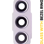 Samsung Galaxy S21 FE İle Uyumlu İçin Çerçeve 5G (Lavanta)  Halkalı Arka Kamera Lensi