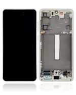 Samsung Galaxy S21 FE İle Uyumlu İçin Çerçeveli ekran 5G - (Servis Paketi) (Zeytin Yeşili)  Orijinal Ekranı - Görsel 2