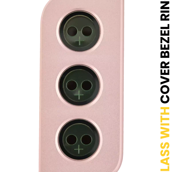 Samsung Galaxy S21 İle Uyumlu Arka Kamera Lensi Çerçeveli Halkalı (Phantom Pembe)