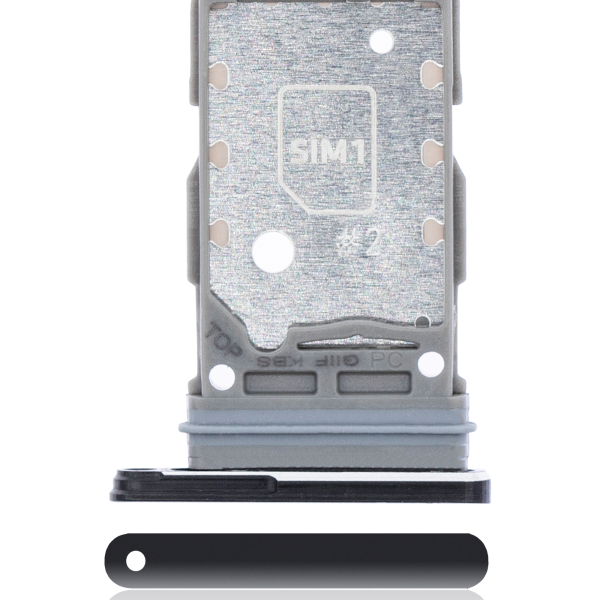 Samsung Galaxy S21 İle Uyumlu Çift Sim Kart Tepsisi (Siyah)