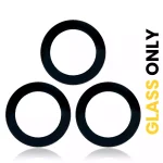 Samsung Galaxy S21 Plus İle Uyumlu Arka Kamera Lensi (Sadece Cam) (3 Parça Set)