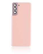 Samsung Galaxy S21 Plus İle Uyumlu Arka Kapak Camı Kamera Lensiyle  (Hayalet Pembe) - Görsel 4