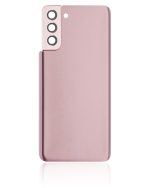 Samsung Galaxy S21 Plus İle Uyumlu Arka Kapak Camı Kamera Lensiyle  (Phantom Gold) - Görsel 3