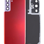 Samsung Galaxy S21 Plus İle Uyumlu Arka Kapak Camı Kamera Lensiyle Uyumlu (Servis Paketi) (Phantom Kırmızısı)