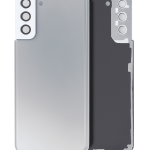 Samsung Galaxy S21 Plus İle Uyumlu Arka Kapak Camı Kamera Lensiyle Uyumlu (Servis Paketi) (Phantom Silver)