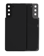 Samsung Galaxy S21 Plus İle Uyumlu Arka Kapak Camı Kamera Lensiyle Uyumlu (Servis Paketi) (Phantom Siyah)