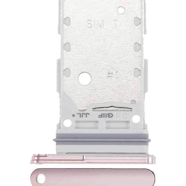 Samsung Galaxy S21 Plus İle Uyumlu Çift Sim Kart Tepsisi (Phantom Pink)
