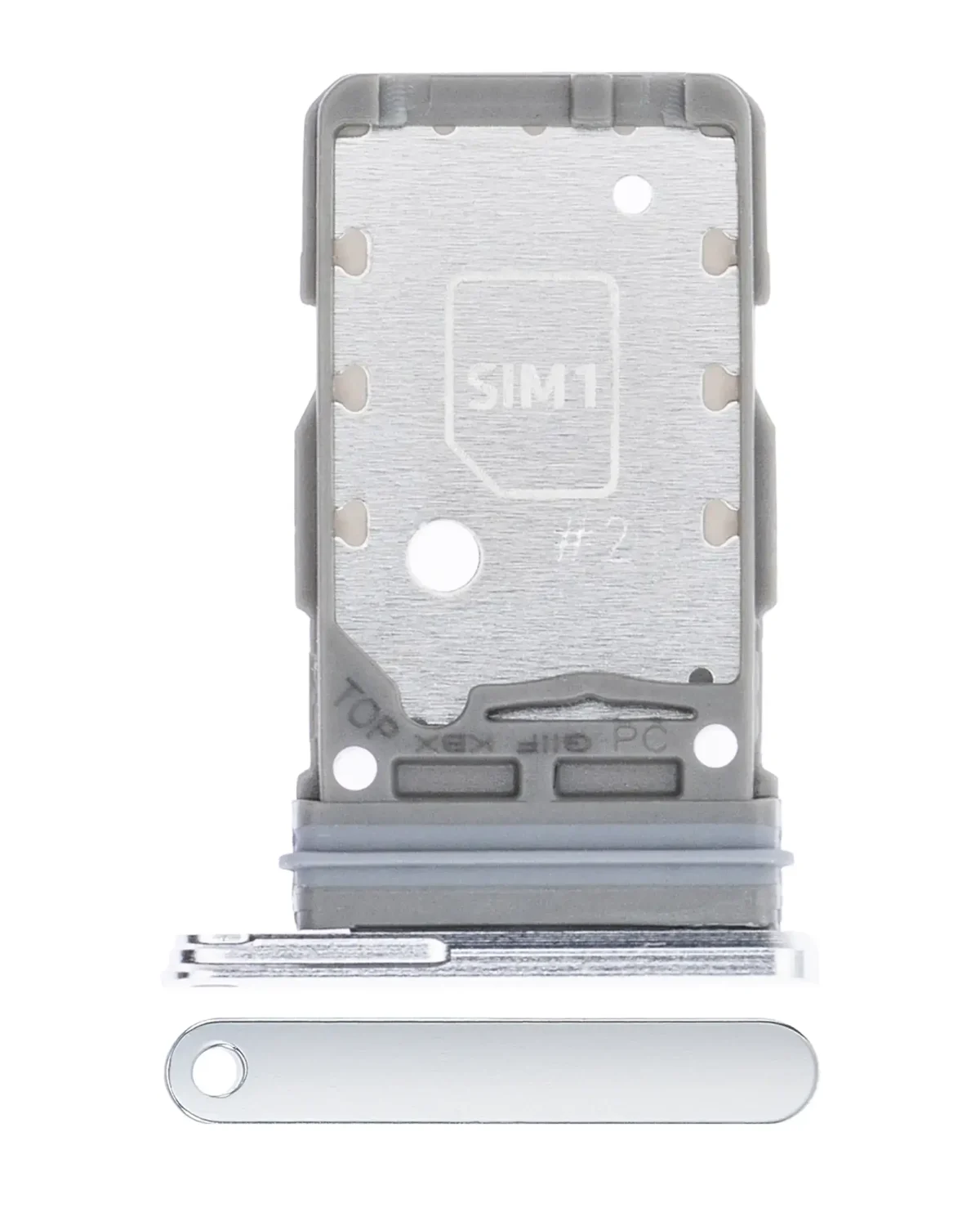 Samsung Galaxy S21 Plus İle Uyumlu Çift Sim Kart Tepsisi (Phantom Silver) - Görsel 5