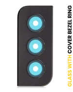 Samsung Galaxy S21 Plus İle Uyumlu İçin Çerçeve (Phantom Black)  Halkalı Arka Kamera Lensi Uyumlu