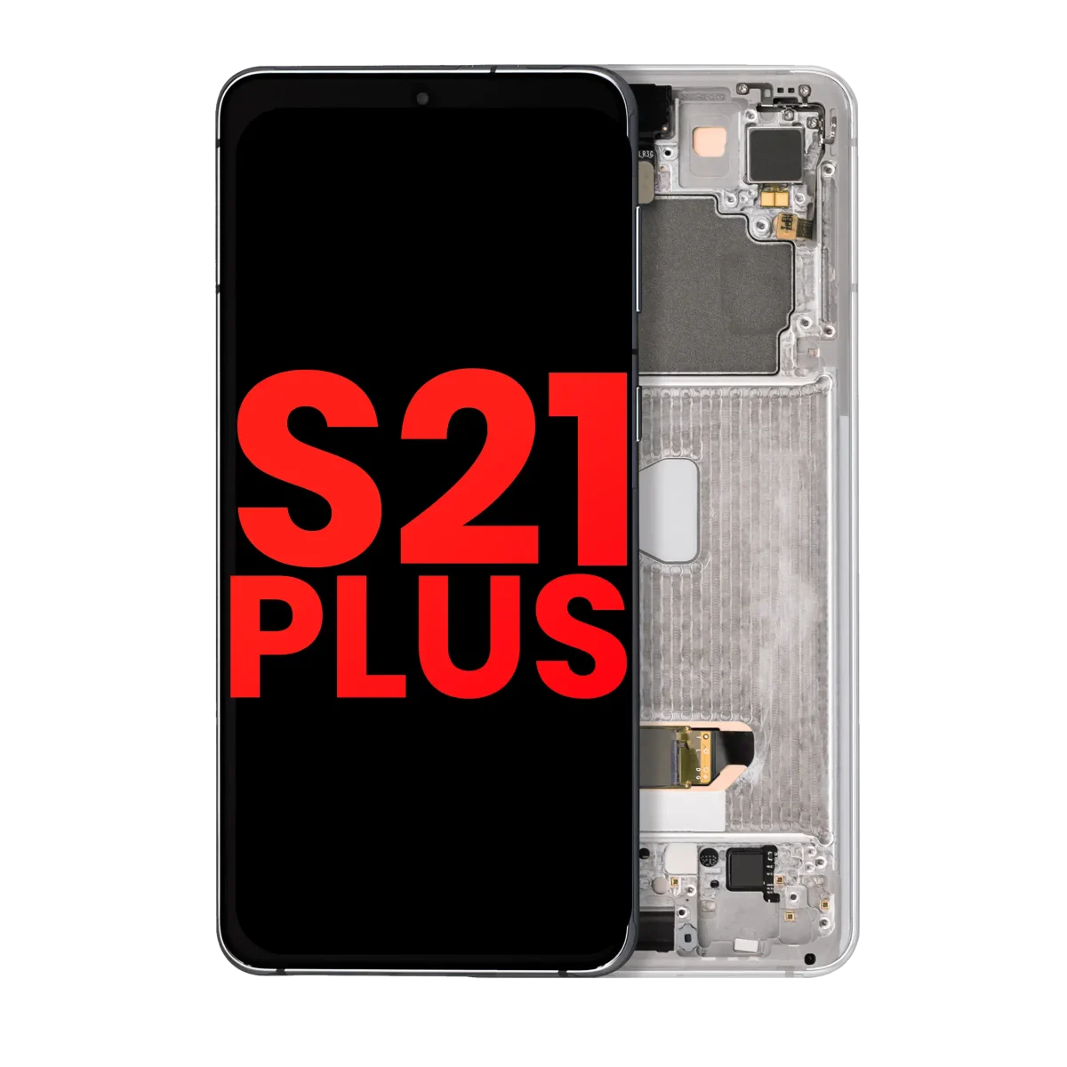 Samsung Galaxy S21 Plus İle Uyumlu İçin Çerçeveli ekran 5G (Aftermarket Plus) (Phantom Silver)