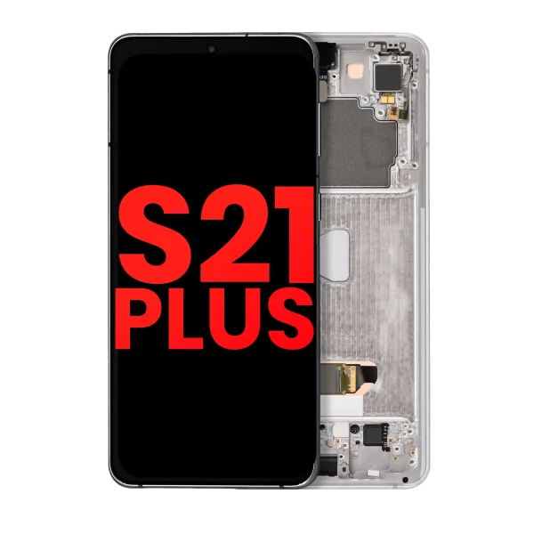Samsung Galaxy S21 Plus İle Uyumlu İçin Çerçeveli ekran 5G (Aftermarket Plus) (Phantom Silver)
