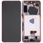 Samsung Galaxy S21 Plus İle Uyumlu İçin Çerçeveli ekran 5G (Aftermarket Plus) (Phantom Violet Pembe Altın) - Görsel 3