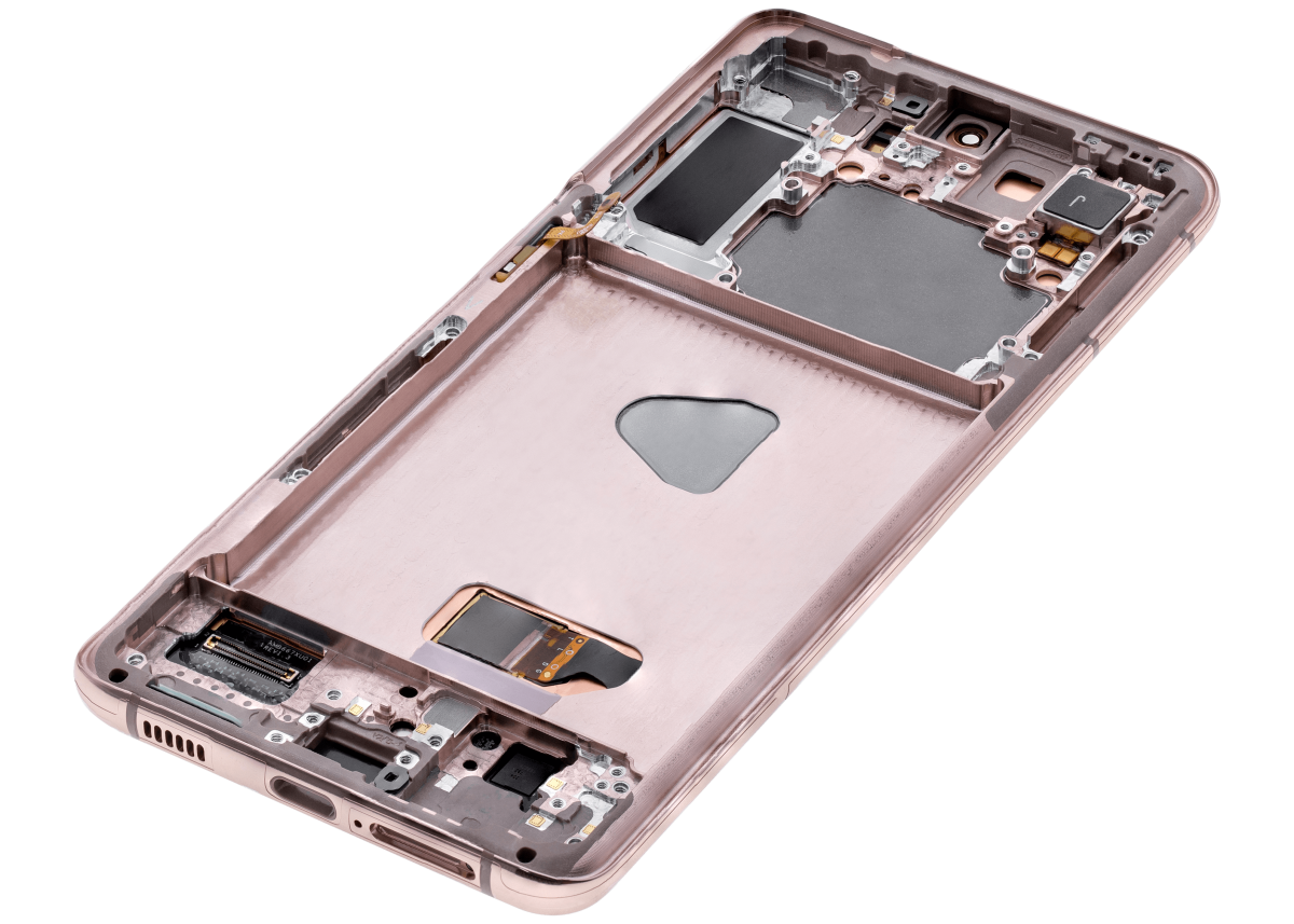 Samsung Galaxy S21 Plus İle Uyumlu İçin Çerçeveli ekran 5G (Aftermarket Plus) (Phantom Violet Pembe Altın) - Görsel 7