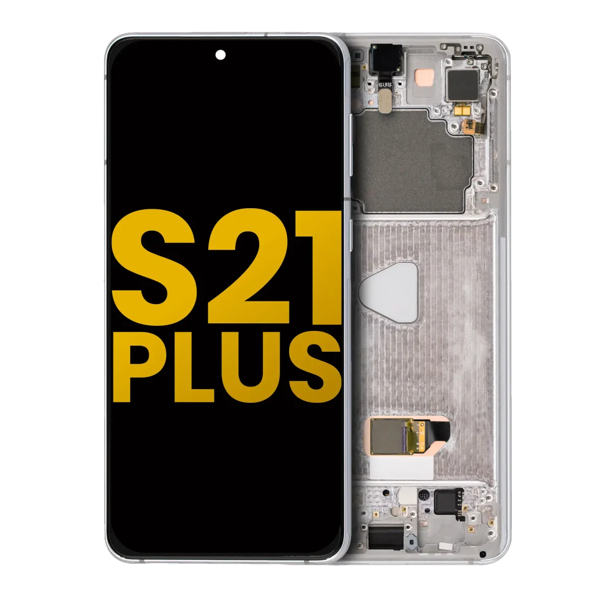 Samsung Galaxy S21 Plus İle Uyumlu İçin Çerçeveli ekran 5G Orijinal (Phantom Silver)  Orijinal Ekranı