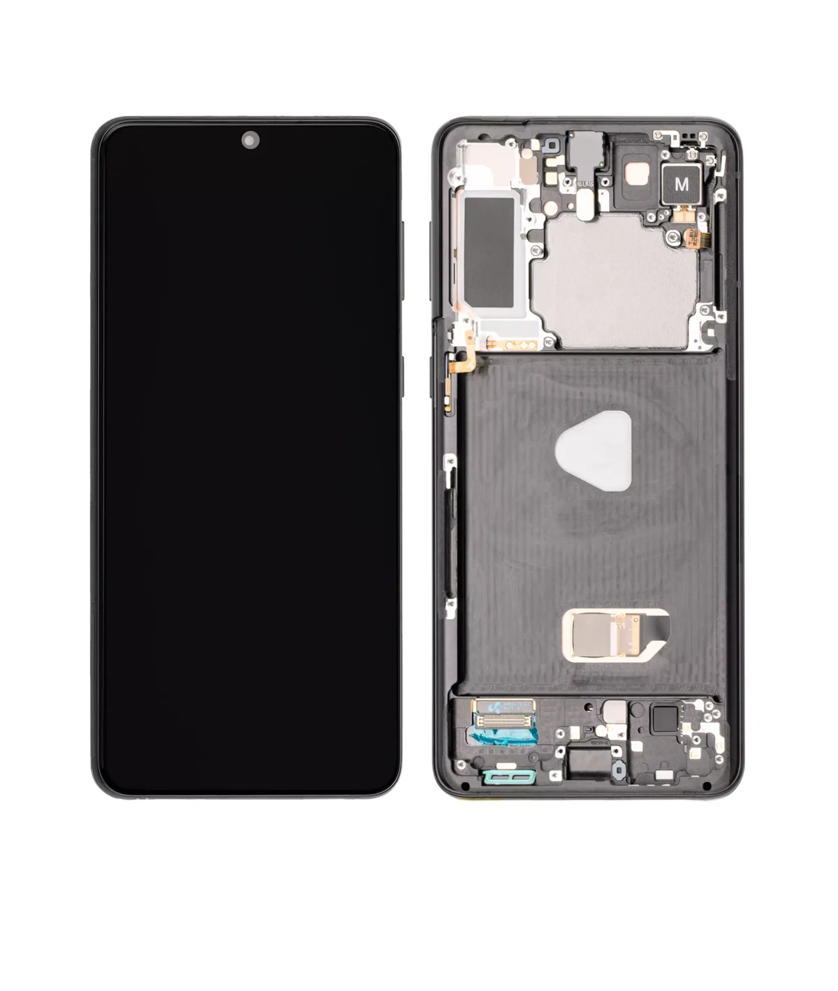 Samsung Galaxy S21 Plus İle Uyumlu İçin Çerçeveli ekran 5G (Service Pack) (Phantom Black)  Orijinal Ekranı Uyumlu - Görsel 3