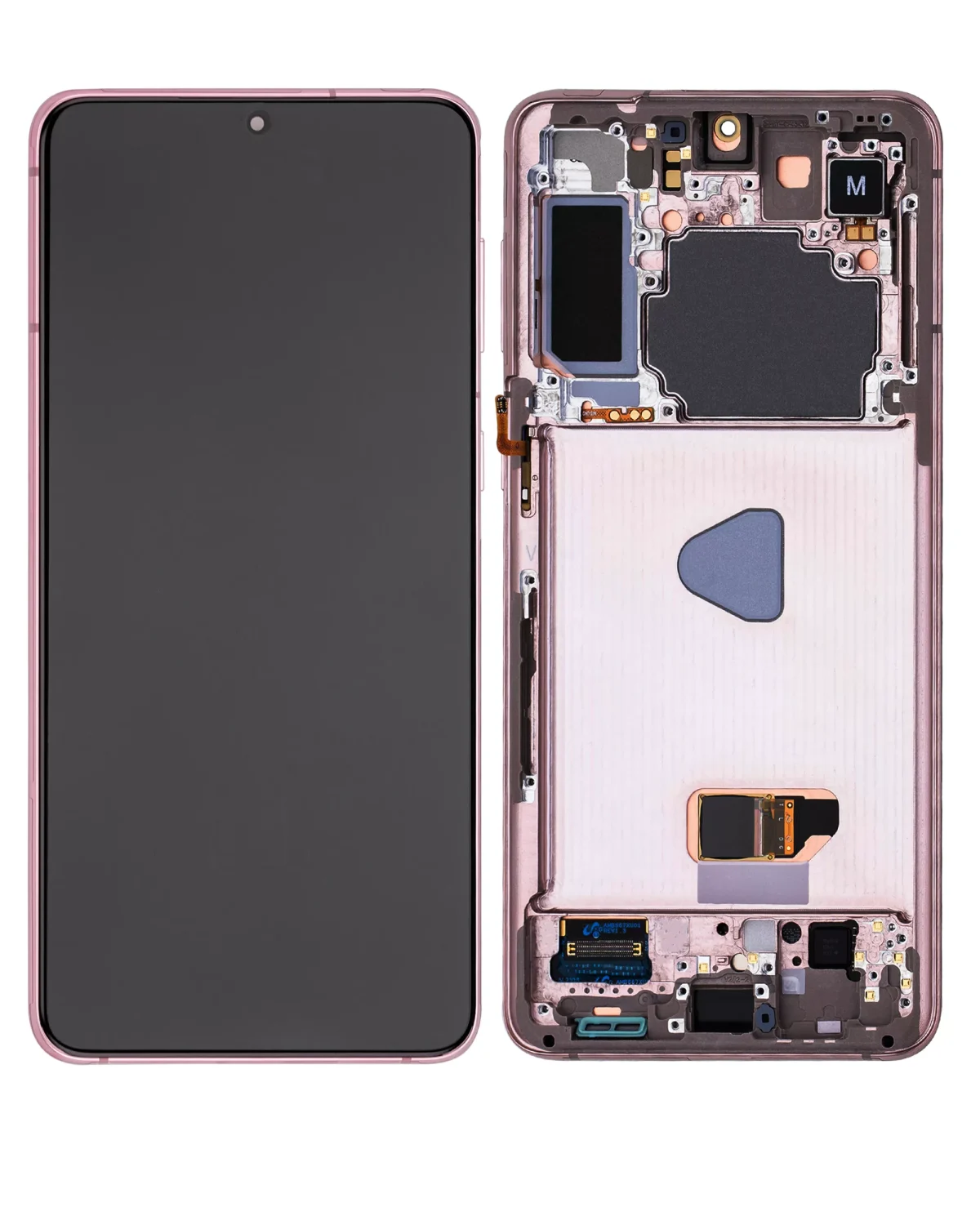 Samsung Galaxy S21 Plus İle Uyumlu İçin Çerçeveli ekran 5G (Service Pack) (Phantom Violet Pink Gold)  Orijinal Ekranı - Görsel 3