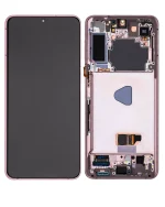 Samsung Galaxy S21 Plus İle Uyumlu İçin Çerçeveli ekran 5G (Service Pack) (Phantom Violet Pink Gold)  Orijinal Ekranı - Görsel 3