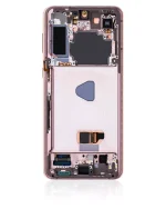Samsung Galaxy S21 Plus İle Uyumlu İçin Çerçeveli ekran 5G (Service Pack) (Phantom Violet Pink Gold)  Orijinal Ekranı - Görsel 4