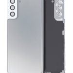 Samsung Galaxy S21 Plus İle Uyumlu İçin Kamera Lensli Arka Kapak Camı  (Phantom Silver)