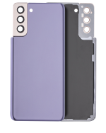 Samsung Galaxy S21 Plus İle Uyumlu Kamera Lensli Arka Kapak Camı  (Phantom Violet)