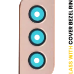 Samsung Galaxy S21 Plus İle Uyumlu (Phantom Gold) Arka Kamera Lensi Çerçeveli Halkalı