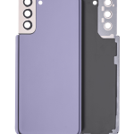 Samsung Galaxy S21 Plus İle Uyumlu (Service Pack) (Phantom Violet) Kamera Lensli Arka Kapak Camı