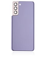 Samsung Galaxy S21 Plus İle Uyumlu (Service Pack) (Phantom Violet) Kamera Lensli Arka Kapak Camı - Görsel 3