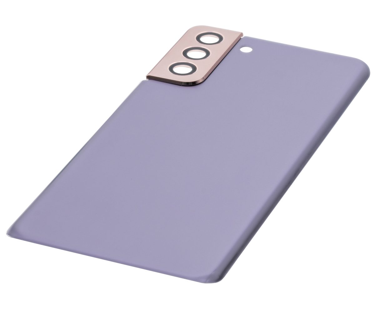 Samsung Galaxy S21 Plus İle Uyumlu (Service Pack) (Phantom Violet) Kamera Lensli Arka Kapak Camı - Görsel 5
