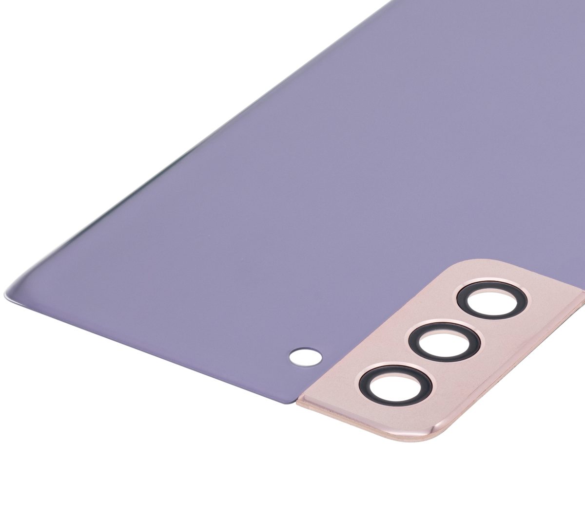 Samsung Galaxy S21 Plus İle Uyumlu (Service Pack) (Phantom Violet) Kamera Lensli Arka Kapak Camı - Görsel 6
