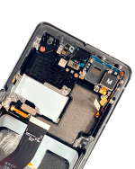 Samsung Galaxy S21 Ultra İle Uyumlu 5G Çerçeveli ekran Orijinal Ekranı (Kullanılmış OEM Çekme: Sınıf A) (Hayalet Siyah) - Görsel 4