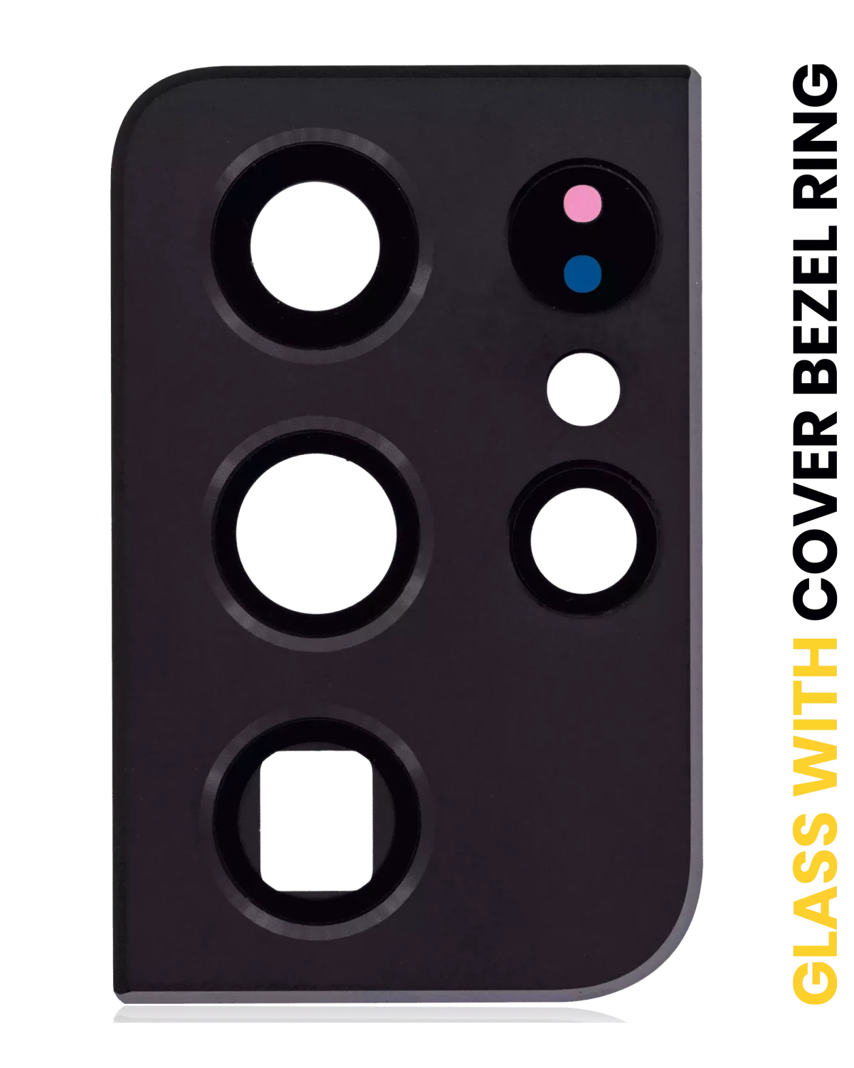 Samsung Galaxy S21 Ultra İle Uyumlu 5G (Phantom Black) Kapaklı Arka Kamera Lensi Çerçeveli Halkalı - Görsel 6