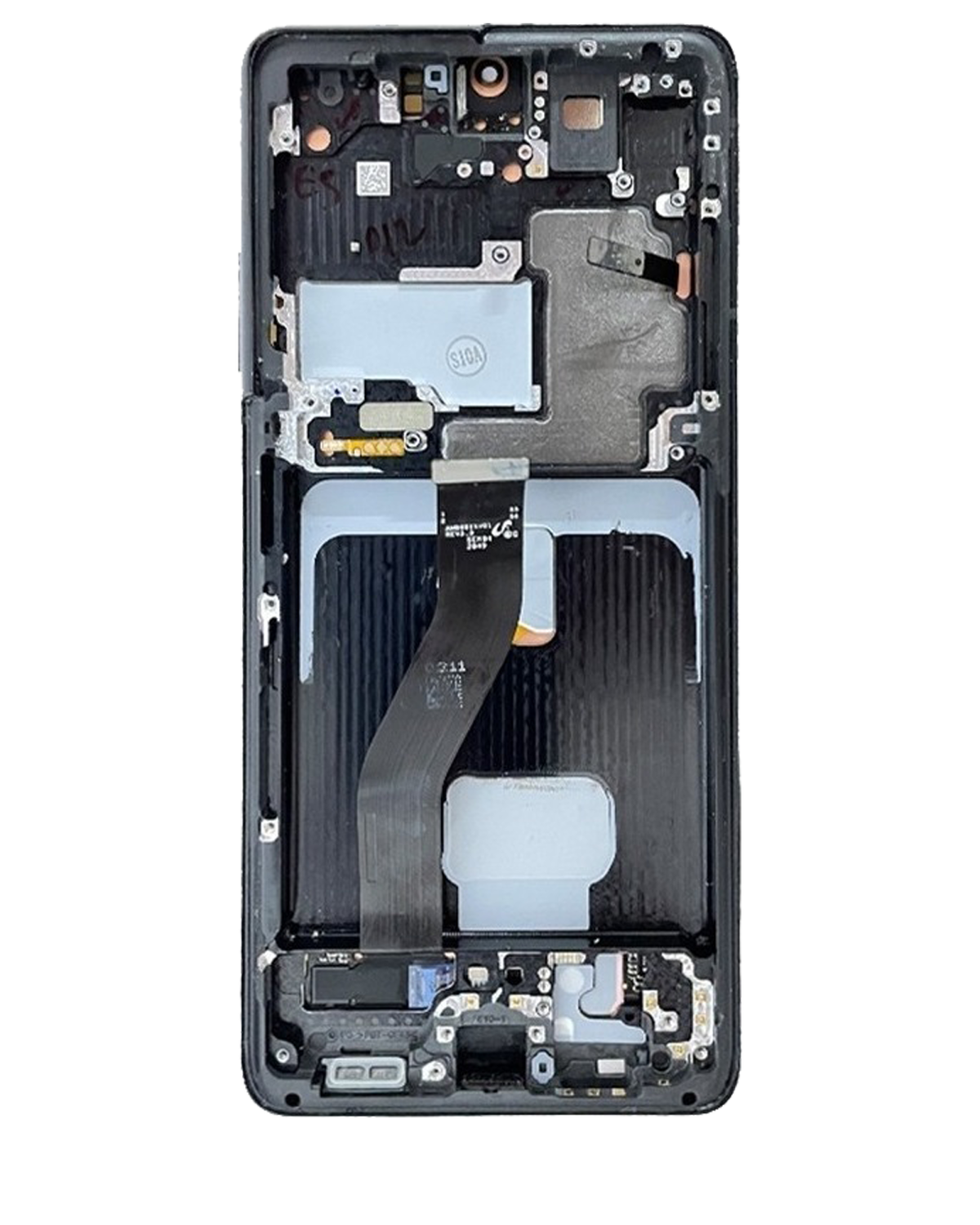 Samsung Galaxy S21 Ultra İle Uyumlu 5G (Service Pack) (Phantom Navy) Çerçeveli ekran Orijinal Ekranı - Görsel 3