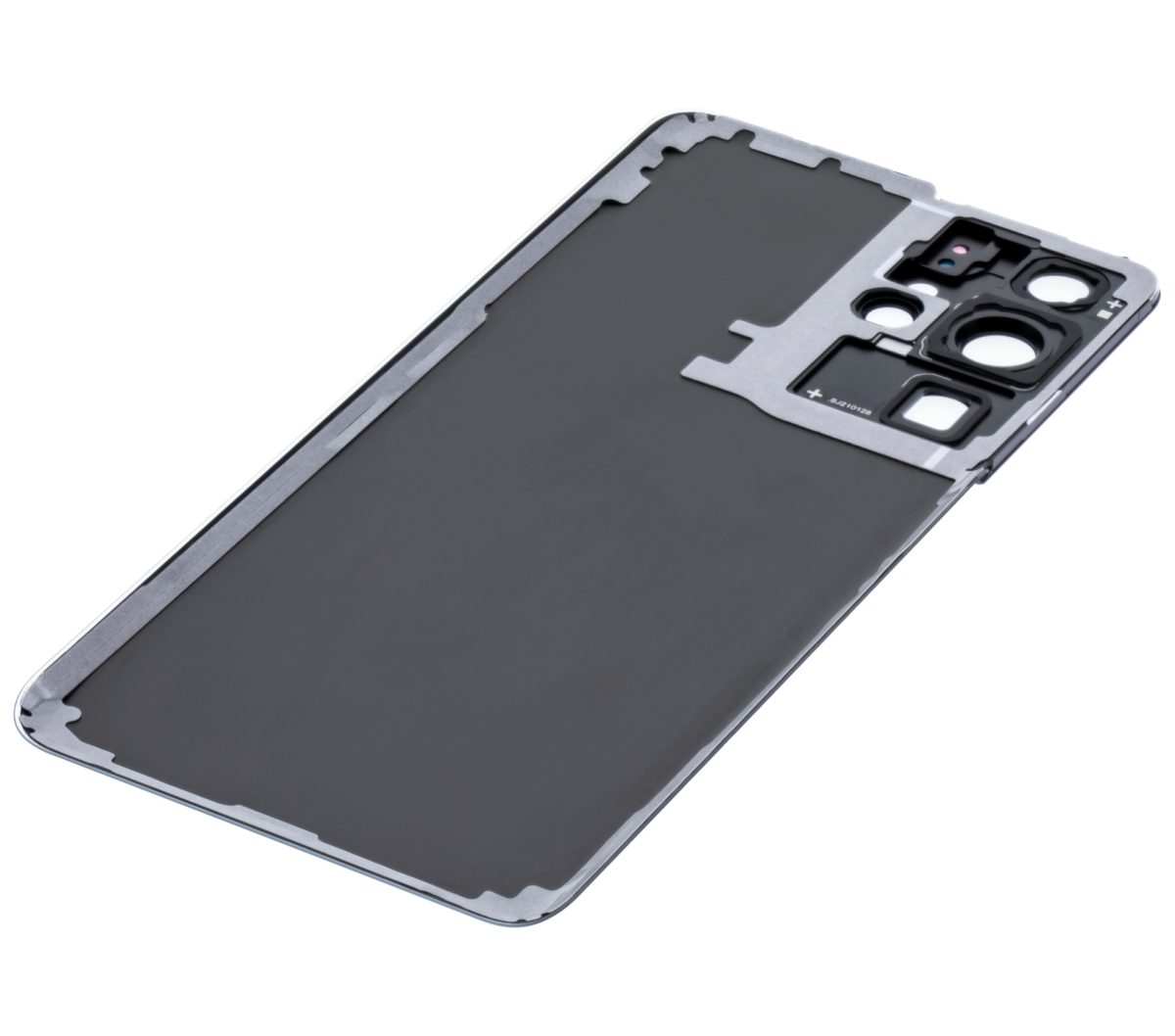 Samsung Galaxy S21 Ultra İle Uyumlu Arka Kapak Camı Kamera Lensiyle  (Aftermarket Plus) (Phantom Navy) - Görsel 2