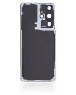 Samsung Galaxy S21 Ultra İle Uyumlu Arka Kapak Camı Kamera Lensiyle  (Aftermarket Plus) (Phantom Navy) - Görsel 5