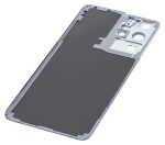 Samsung Galaxy S21 Ultra İle Uyumlu Arka Kapak Camı Kamera Lensiyle  (Aftermarket Plus) (Phantom Silver) - Görsel 5