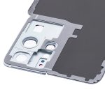 Samsung Galaxy S21 Ultra İle Uyumlu Arka Kapak Camı Kamera Lensiyle  (Aftermarket Plus) (Phantom Silver) - Görsel 7