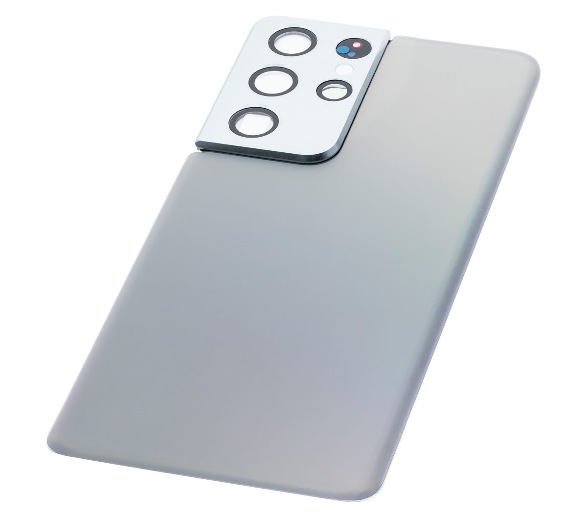 Samsung Galaxy S21 Ultra İle Uyumlu Arka Kapak Camı Kamera Lensiyle  (Aftermarket Plus) (Phantom Silver) - Görsel 8