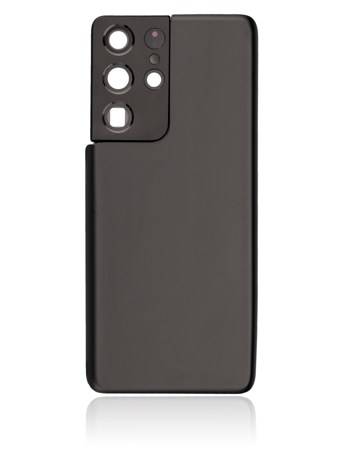 Samsung Galaxy S21 Ultra İle Uyumlu Arka Kapak Camı Kamera Lensiyle  (Aftermarket Plus) (Phantom Siyah) - Görsel 3