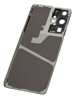 Samsung Galaxy S21 Ultra İle Uyumlu Arka Kapak Camı Kamera Lensiyle  (Aftermarket Plus) (Phantom Siyah) - Görsel 6