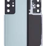 Samsung Galaxy S21 Ultra İle Uyumlu Arka Kapak Camı Kamera Lensiyle  (Aftermarket Plus) (Phantom Titanium)